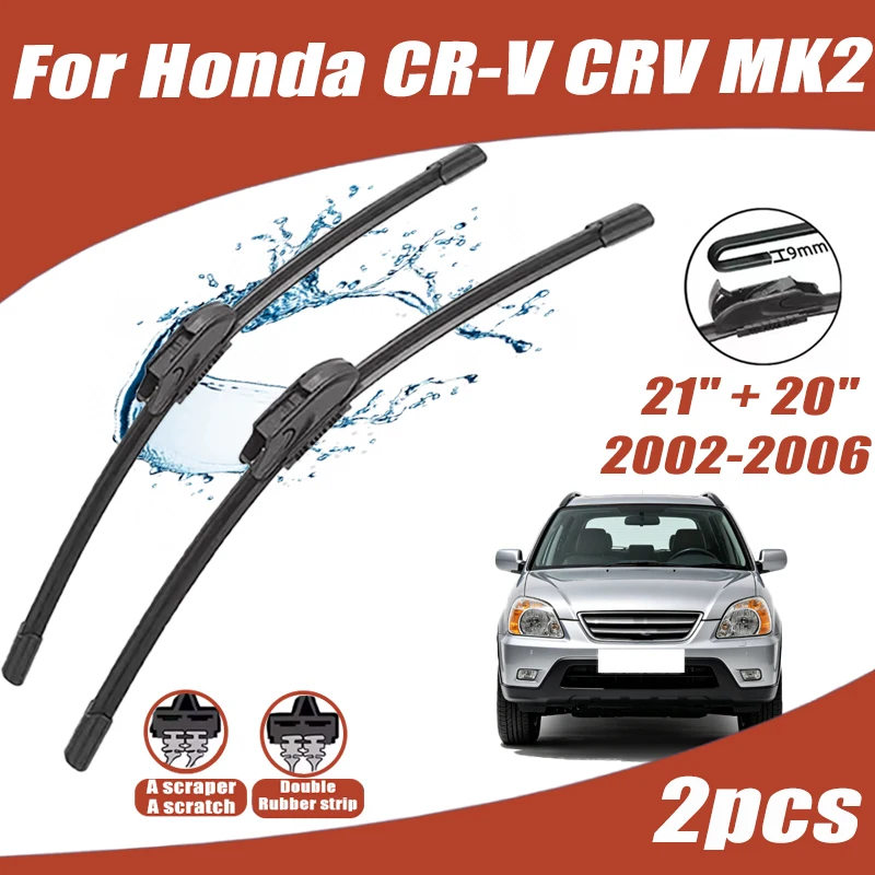 For Honda CR-V CRV MK2 2002-2006 2003 Car Front Wiper U-Shape Soft Rubber Boneless Wiper HD Silent Durable Car Wiper 21"+20"
For Honda CR-V CRV MK2 2002-2006 2003 Car Front Wiper U-Shape Soft Rubber Boneless Wiper HD Silent Durable Car Wiper 21"+20"