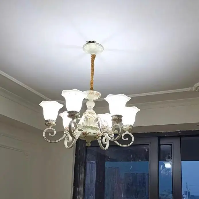 European romantic living room pendant light, luxurious, simple, creative, resin retro countryside restaurant pendant light
European romantic living room pendant light, luxurious, simple, creative, resin retro countryside restaurant pendant light
