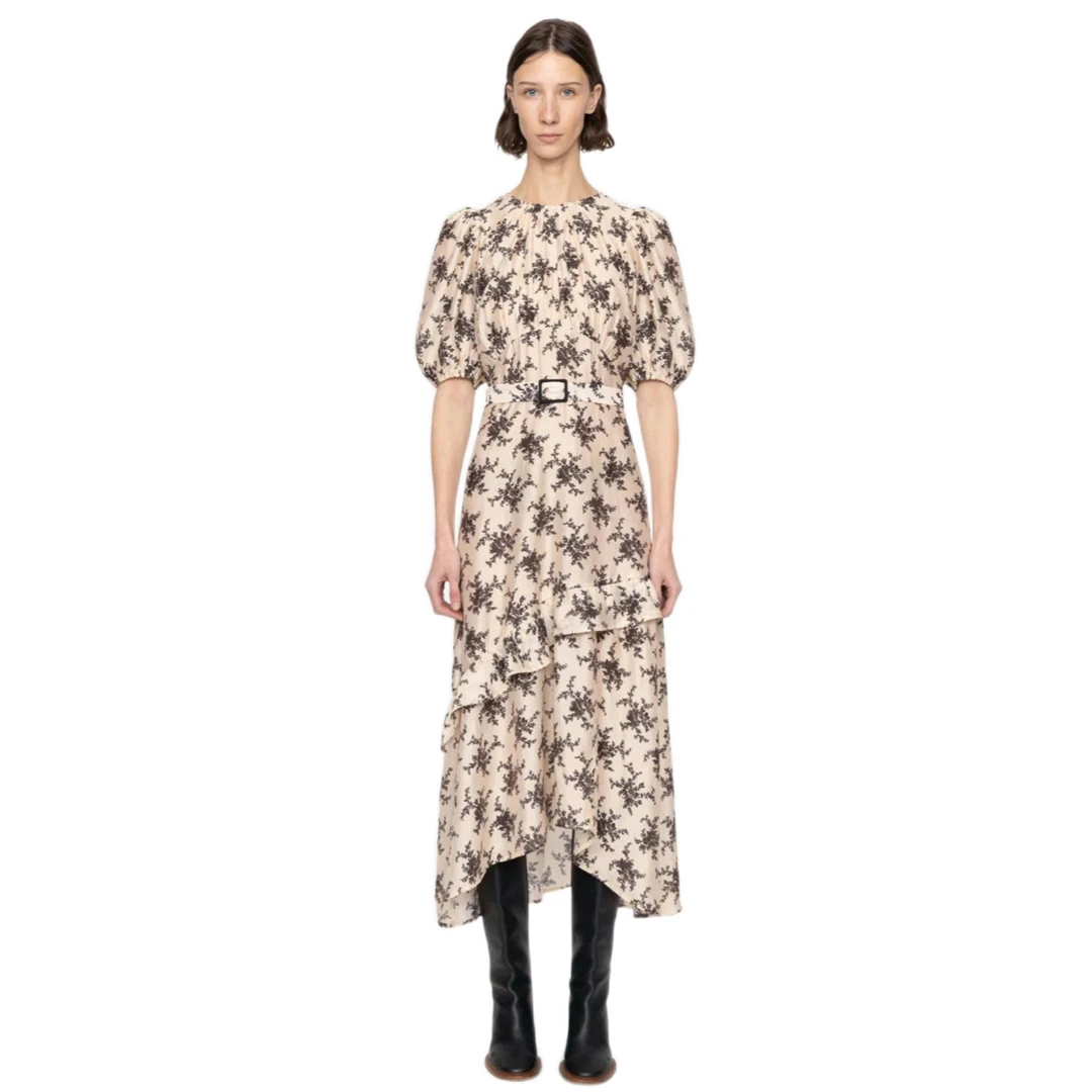 Vintage Print Short Sleeve Waist-Cinching Dress Coconut Traceless New York Style Spring 2026 Women's Fashion Casual Dress
Vintage Print Short Sleeve Waist-Cinching Dress Coconut Traceless New York Style Spring 2026 Women's Fashion Casual Dress