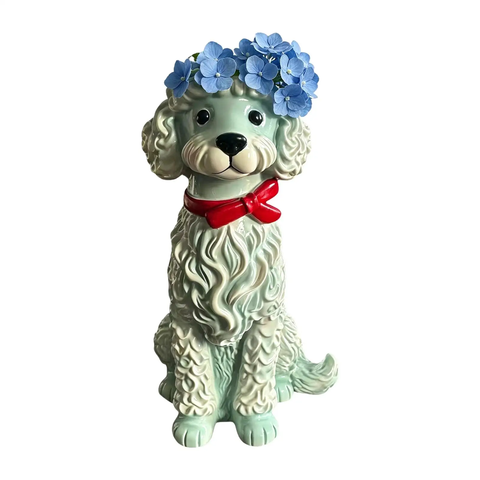 Charming Dog Vase Funny Resin Dog Shaped Centrepiece Flowers Vases Handcrafted Animal Dried Flower Vases Arrangement
Charming Dog Vase Funny Resin Dog Shaped Centrepiece Flowers Vases Handcrafted Animal Dried Flower Vases Arrangement