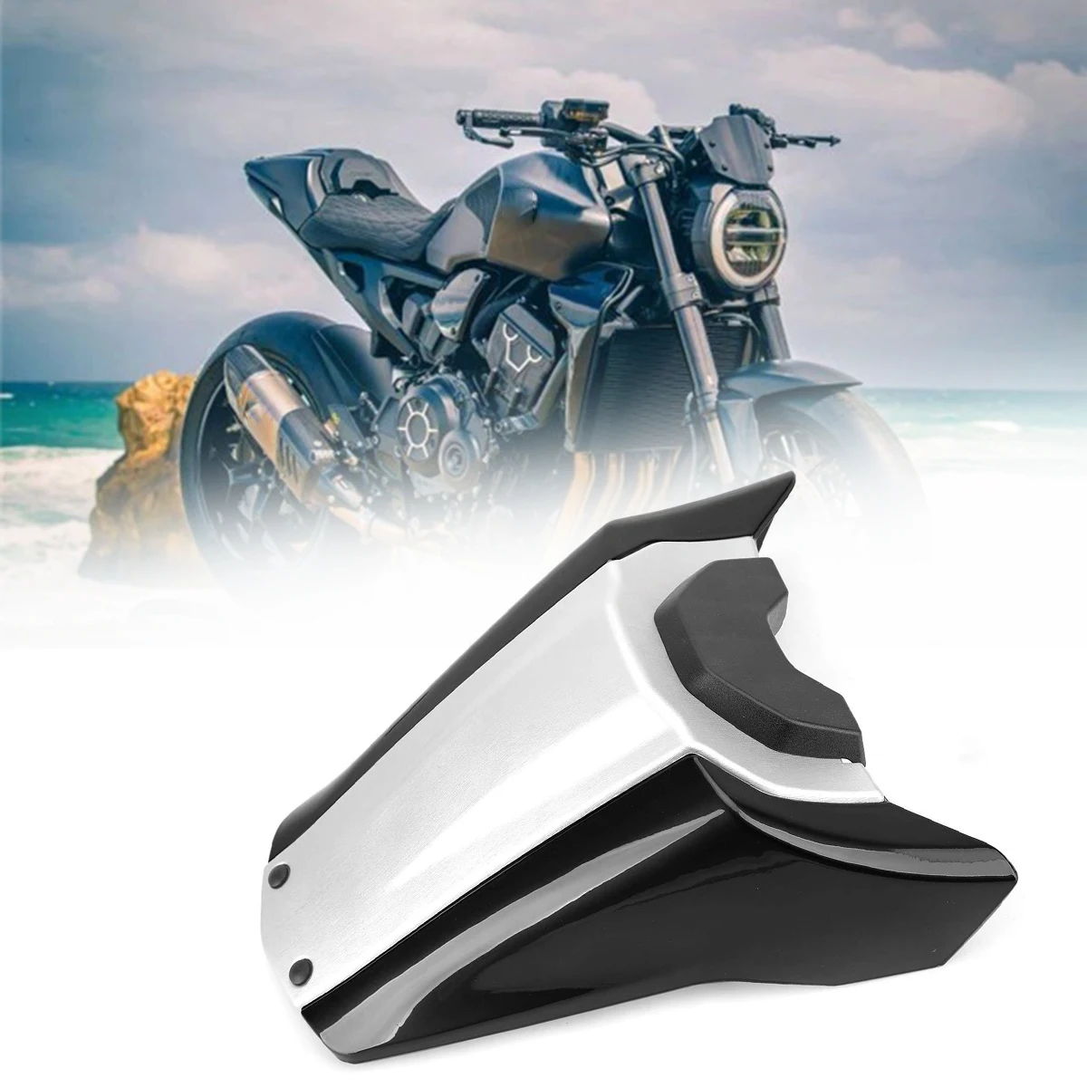 Motorcycle Rear Seat Passenger Cover Cowl Fairing For Honda CB1000R 2019-2021 Black-Silver
Motorcycle Rear Seat Passenger Cover Cowl Fairing For Honda CB1000R 2019-2021 Black-Silver