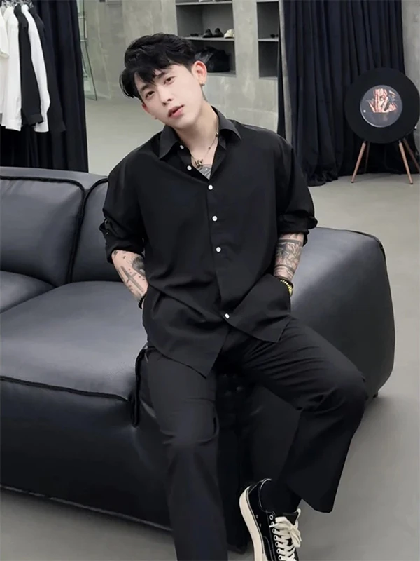 Мужская футболка Bla Long Sve из ледяного шелка: высококачественная, прохладная, облегающая, летняя, модная, для ношения под одеждой
Мужская футболка Bla Long Sve из ледяного шелка: высококачественная, прохладная, облегающая, летняя, модная, для ношения под одеждой