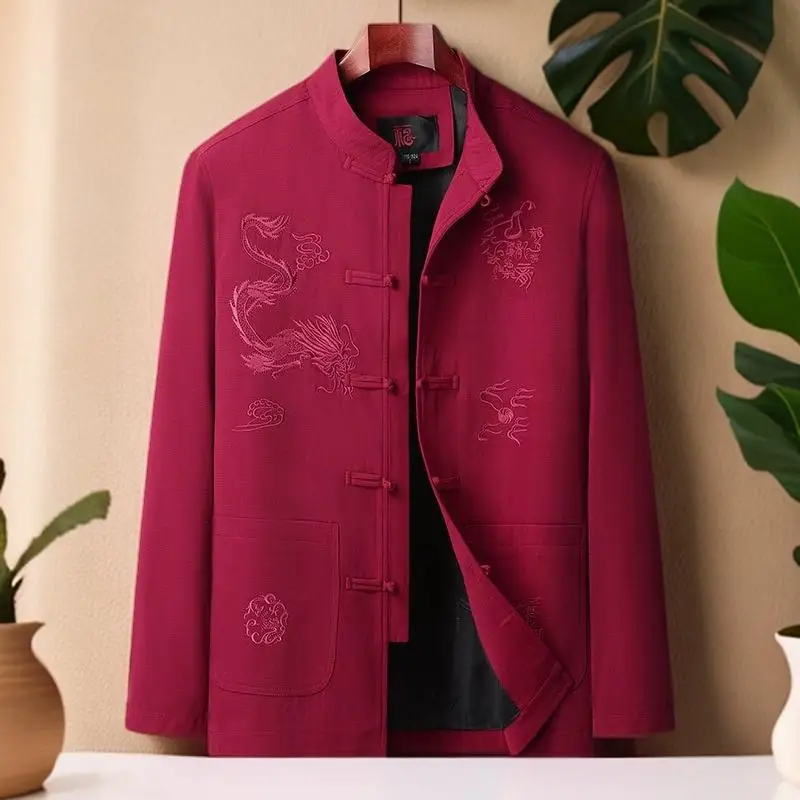 Легкая демисезонная мужская куртка в китайском стиле, тонкая модель, костюм Тан, Ханьфу, этническая одежда
Легкая демисезонная мужская куртка в китайском стиле, тонкая модель, костюм Тан, Ханьфу, этническая одежда