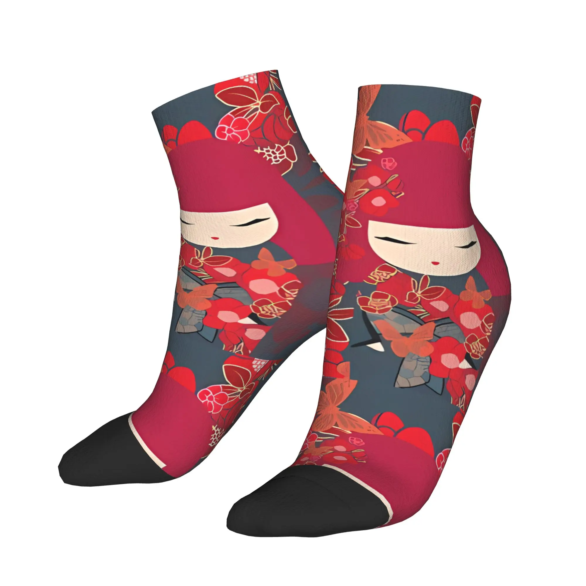 Kokeshi Doll Red Floral Artwork Ankle Socks Non Skid Breathable Running Socks For Unisex Men Summer Leisure Graphic Sock
Kokeshi Doll Red Floral Artwork Ankle Socks Non Skid Breathable Running Socks For Unisex Men Summer Leisure Graphic Sock