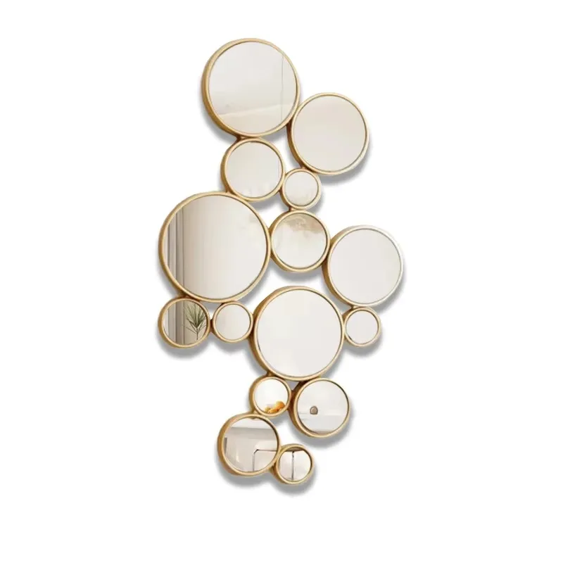 Modern home decoration luxury art design 3D wall hanging multiple geometric gold and wood frame round wall sticker wall mirror
Modern home decoration luxury art design 3D wall hanging multiple geometric gold and wood frame round wall sticker wall mirror