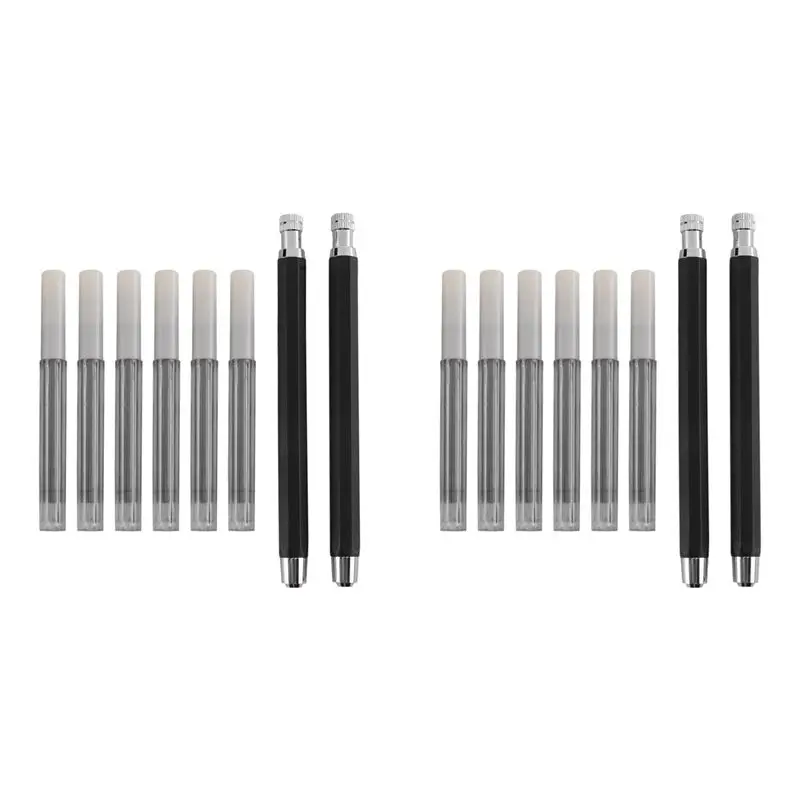 Exquisite-4 Pcs 5.6Mm Lead Holder Automatic Mechanical Pencil With Sharpener And Charcoal Lead Refill, 12Pcs Extra Lead Refills
Exquisite-4 Pcs 5.6Mm Lead Holder Automatic Mechanical Pencil With Sharpener And Charcoal Lead Refill, 12Pcs Extra Lead Refills