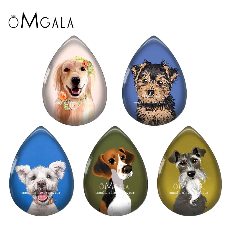 In Pairs New Lovely Dog Art Paintings 10pcs/lot Photo Glass cabochon Flat Back For DIY Earrings Jewelry Making Findings
In Pairs New Lovely Dog Art Paintings 10pcs/lot Photo Glass cabochon Flat Back For DIY Earrings Jewelry Making Findings
