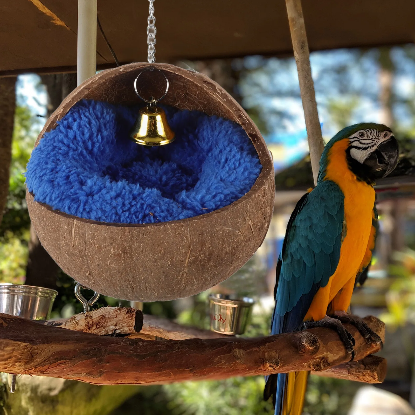 Coconut Shell Bird Nest Natural Coconuts Parrot House Cage Hanging Bed Nests Warm Pad Blue Soft Material Breathing Easy Tree
Coconut Shell Bird Nest Natural Coconuts Parrot House Cage Hanging Bed Nests Warm Pad Blue Soft Material Breathing Easy Tree