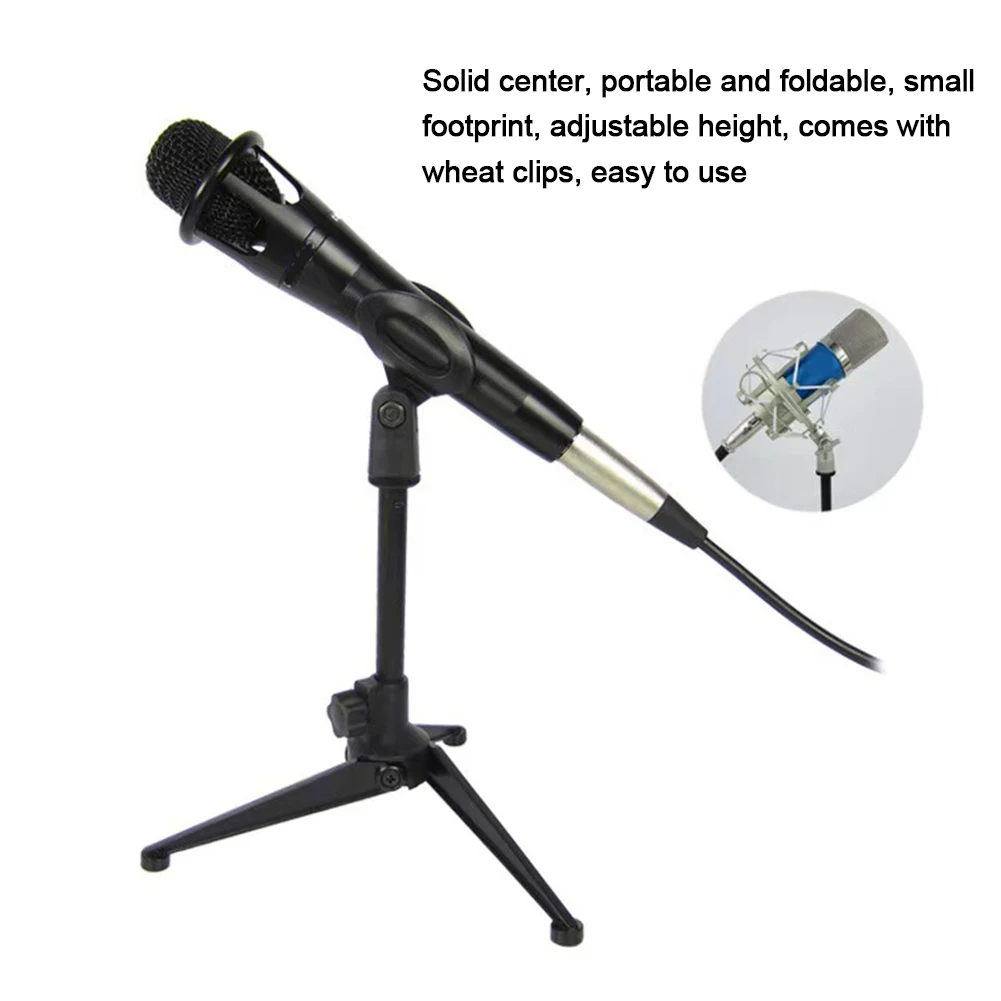 1 Set Adjustable Microphone Stand Desktop Tripod ABS Black Table Stand Clip Holder Bracket Musical Electric Instruments
1 Set Adjustable Microphone Stand Desktop Tripod ABS Black Table Stand Clip Holder Bracket Musical Electric Instruments