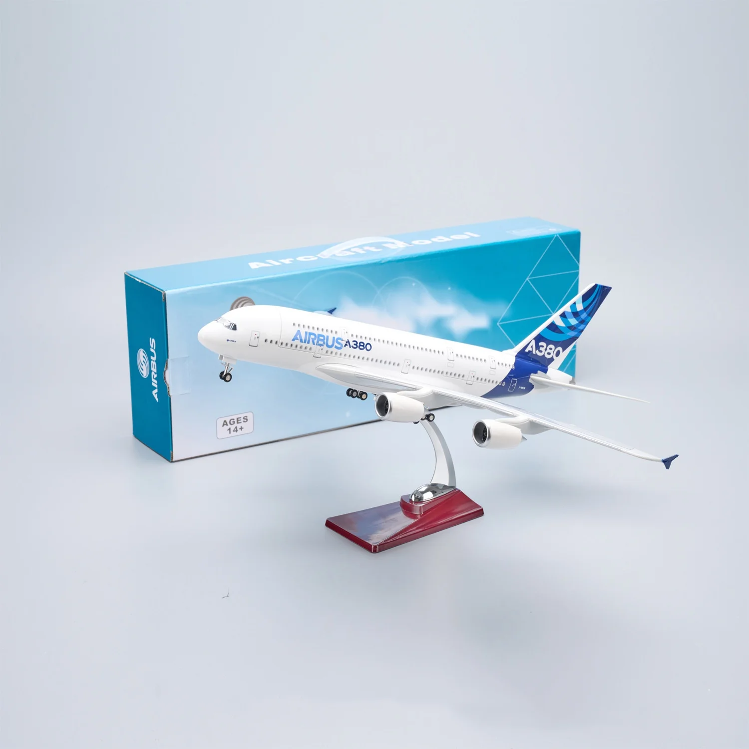 46cm A380 Prototype Airways Airplane Model with Light and Wheels Static Simulation Aircraft Model Collection Hatch Can Be Opened
46cm A380 Prototype Airways Airplane Model with Light and Wheels Static Simulation Aircraft Model Collection Hatch Can Be Opened