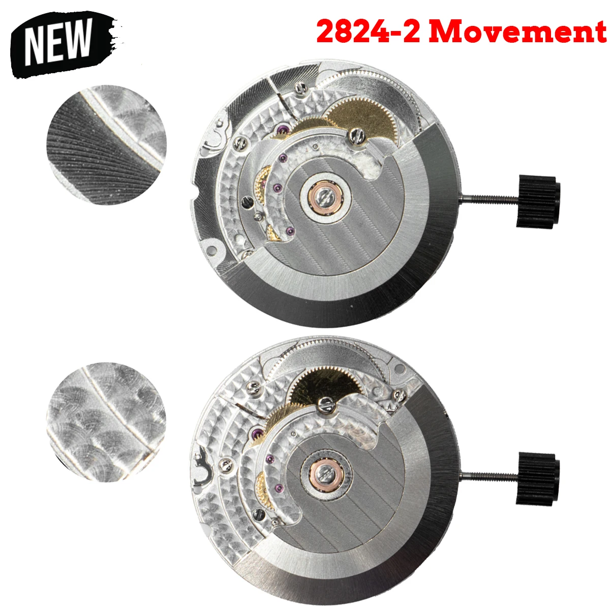 ETA 2824 Movement Replacement Version, High-Precision Automatic Movement Top Clone 2824,Date Function, 25 Jewel Bearings
ETA 2824 Movement Replacement Version, High-Precision Automatic Movement Top Clone 2824,Date Function, 25 Jewel Bearings