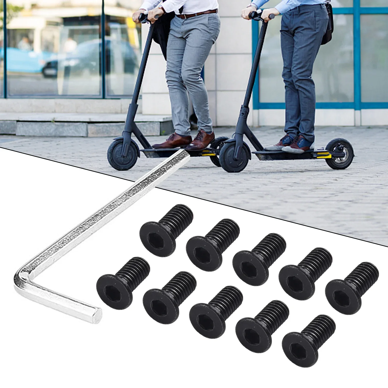 Electric Scooter Bolts Stainless Steel /Black Scooter Accessory Parts For Ninebot ES1 E /ES4 Pole To Base Mounting /Screws Kit
Electric Scooter Bolts Stainless Steel /Black Scooter Accessory Parts For Ninebot ES1 E /ES4 Pole To Base Mounting /Screws Kit