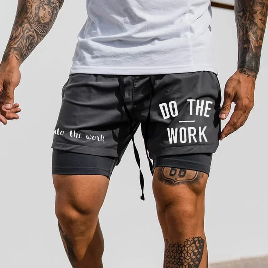 New Summer Men's Quick-Drying Vacation Two-piece Short Men's Do The Work Motivational Workout Shorts Men's Gym Shorts Moto
New Summer Men's Quick-Drying Vacation Two-piece Short Men's Do The Work Motivational Workout Shorts Men's Gym Shorts Moto