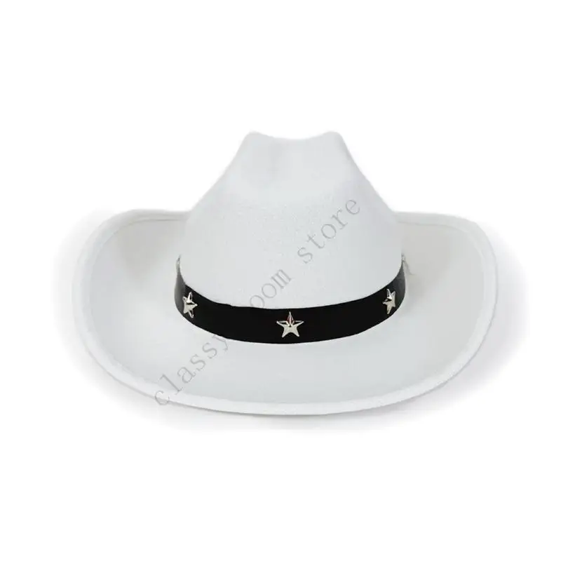 A0NF Classical Equestrian Hat Western Cowboy Hats for Kids with Star Accents
A0NF Classical Equestrian Hat Western Cowboy Hats for Kids with Star Accents
