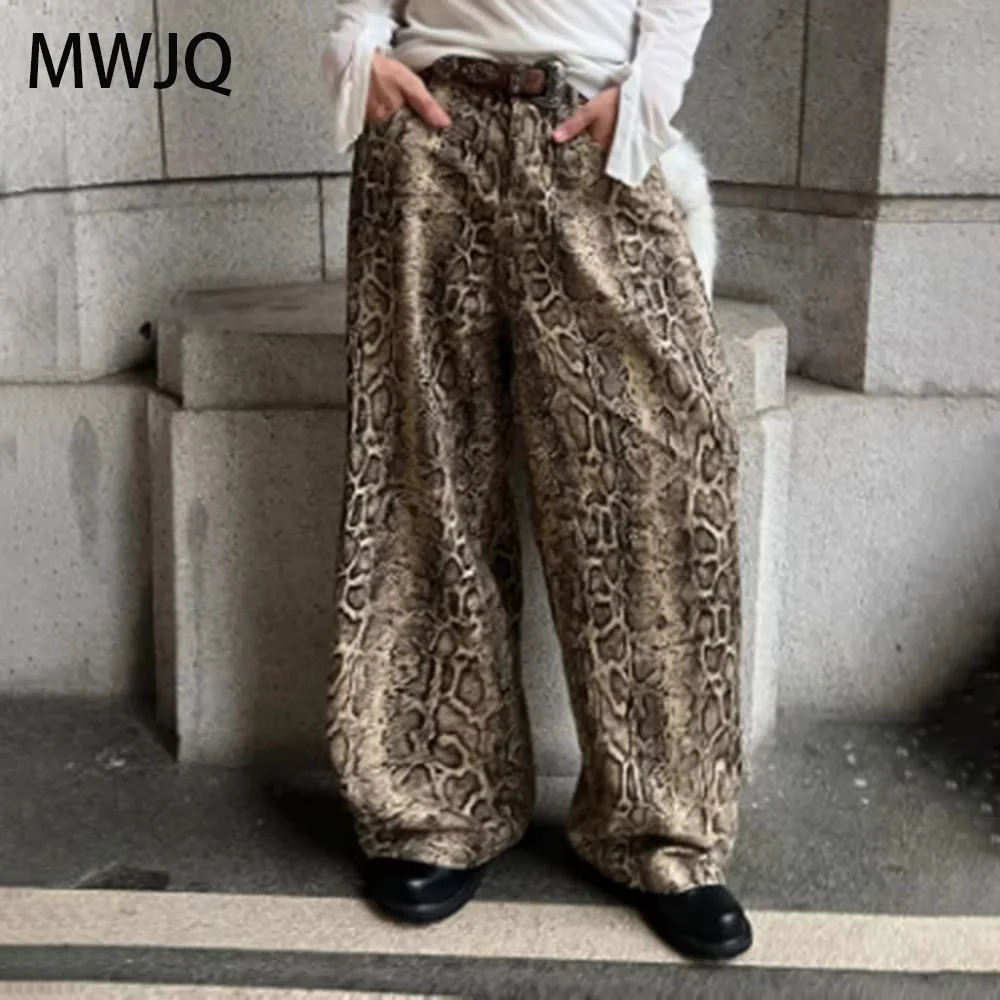 MWJQ Snake Printed Tide Hiphop Jeans Men's Y2K Spring New Full Length Oversized Wide Leg Pants High Street Straight Pant 010323
MWJQ Snake Printed Tide Hiphop Jeans Men's Y2K Spring New Full Length Oversized Wide Leg Pants High Street Straight Pant 010323