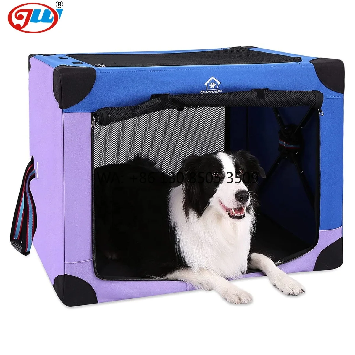 Ownpets Portable Dog Crate Collapsible Travel Dog Soft Crate 3-Door Dog Kennel for Indoor and Outdoor(Blue and Purple)
Ownpets Portable Dog Crate Collapsible Travel Dog Soft Crate 3-Door Dog Kennel for Indoor and Outdoor(Blue and Purple)