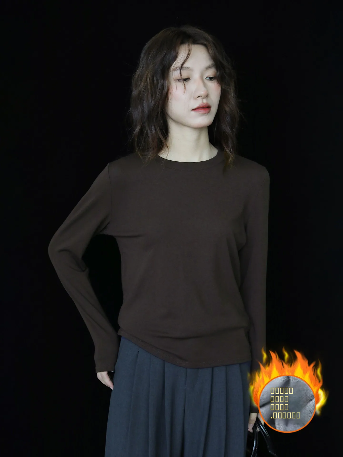 Thiened Long Sve Pure Color T-irt Women's Basic Sle Fce Lined Inner Wear for Autumn Winter Casual Comfortable Cot...
Thiened Long Sve Pure Color T-irt Women's Basic Sle Fce Lined Inner Wear for Autumn Winter Casual Comfortable Cot...