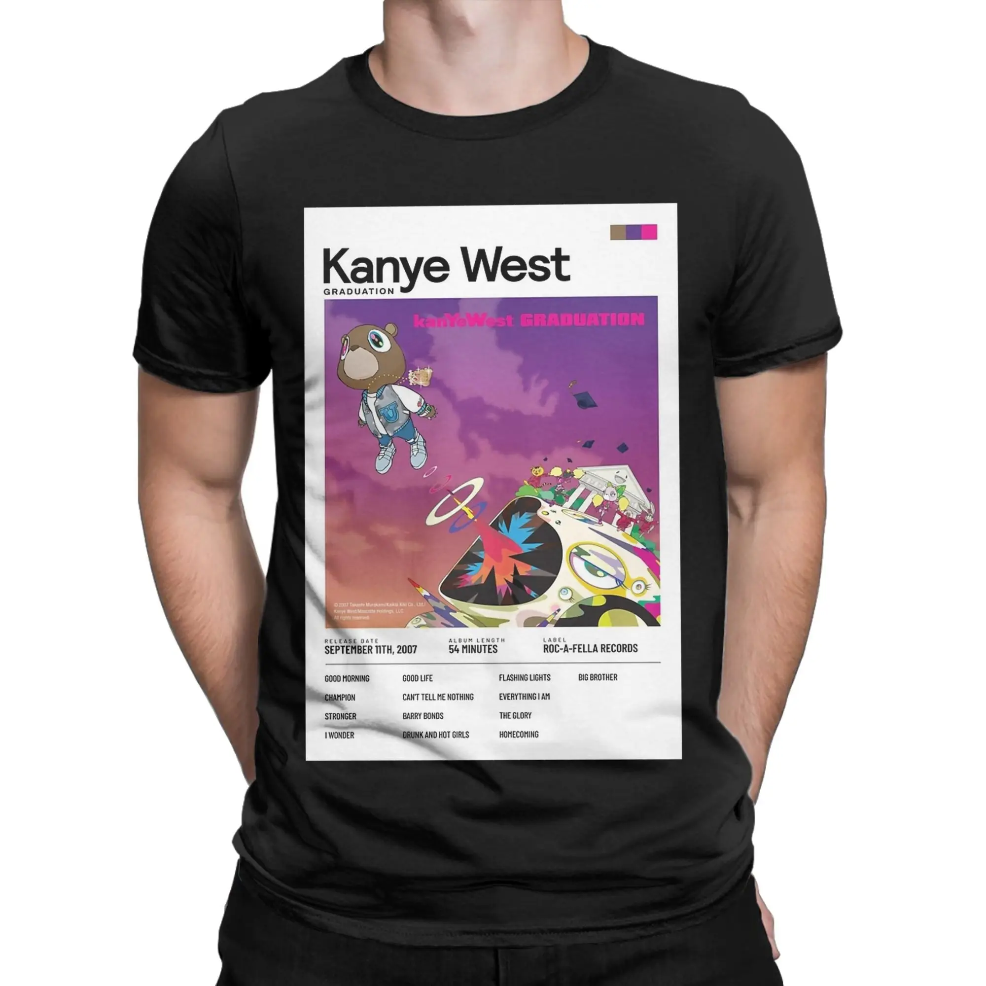 Kanye West Graduation T Shirts Men's 100% Cotton Casual T-Shirts Crewneck Tees Short Sleeve Clothes Printed
Kanye West Graduation T Shirts Men's 100% Cotton Casual T-Shirts Crewneck Tees Short Sleeve Clothes Printed