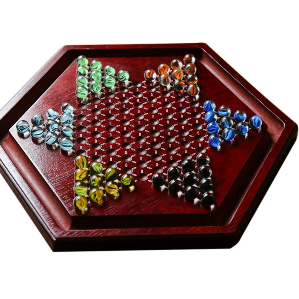 Portable Chinese Checkers Board Game with Marbles Wooden Board Game Hexagon Chinese Checkers Family Game Set Slot Storage
Portable Chinese Checkers Board Game with Marbles Wooden Board Game Hexagon Chinese Checkers Family Game Set Slot Storage