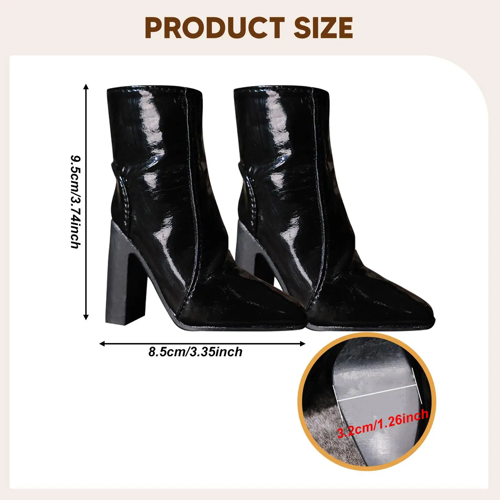 1:3 Scale Doll Shoes Boots Trendy, PU Leather, Miniature Model, Doll Costume Accessories for 24 inch Female Action Figure Body
1:3 Scale Doll Shoes Boots Trendy, PU Leather, Miniature Model, Doll Costume Accessories for 24 inch Female Action Figure Body