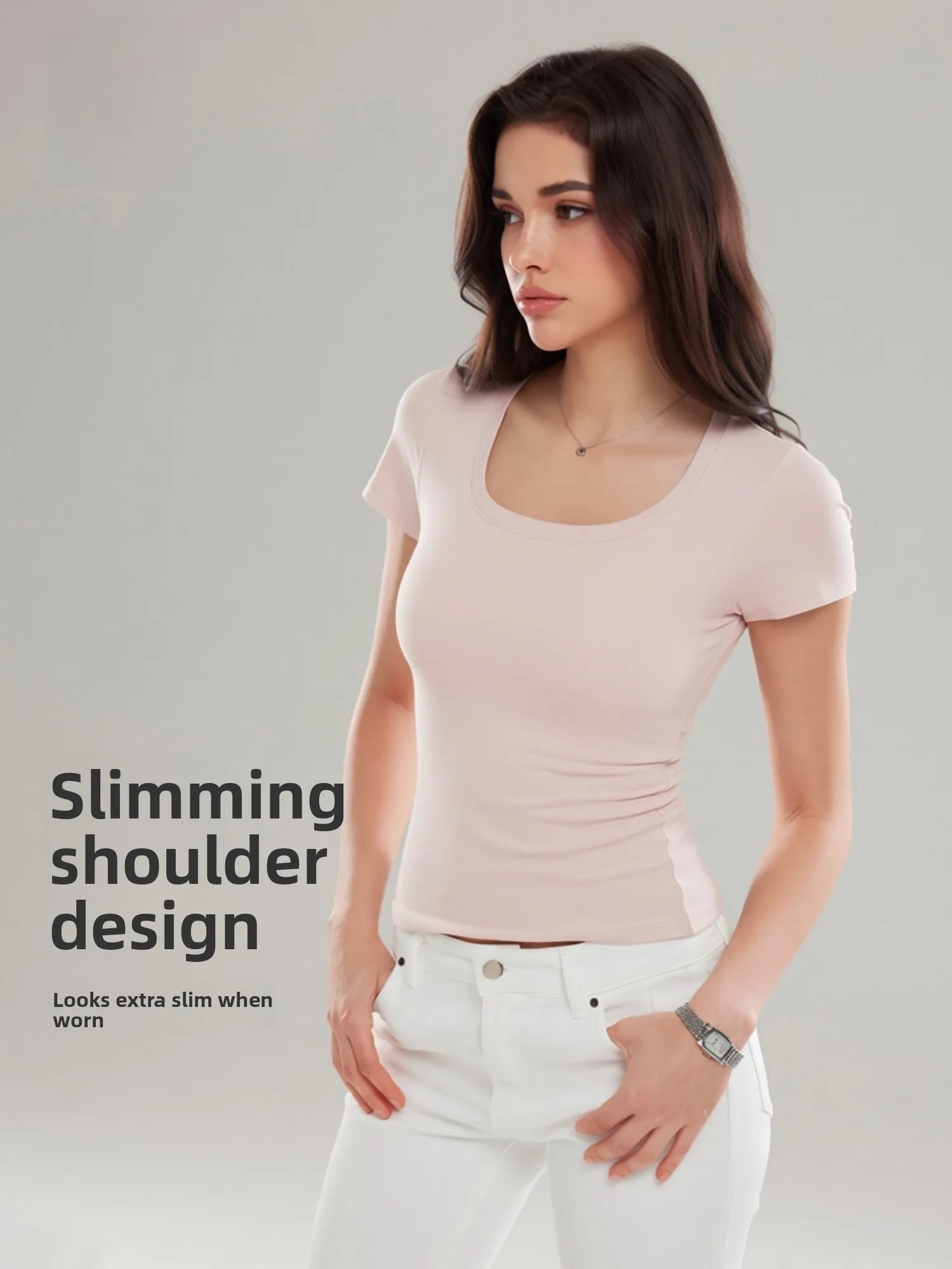 COSLEAF Women's Sporty Short Sleeve T-Shirt Square Collar Slim Fit Yoga Wear Breathable High Elasticity Summer Fashionable
COSLEAF Women's Sporty Short Sleeve T-Shirt Square Collar Slim Fit Yoga Wear Breathable High Elasticity Summer Fashionable