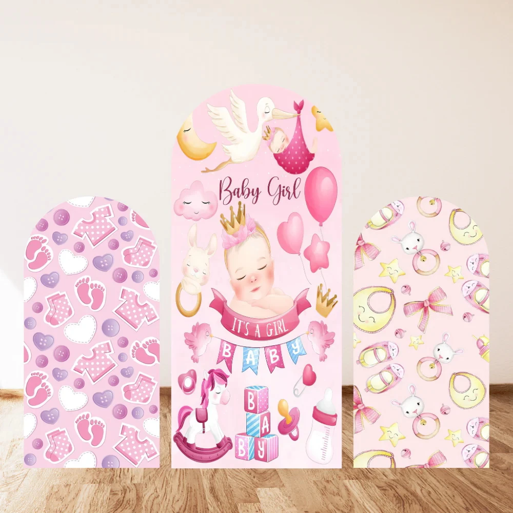 It's a Girl Baby Shower Arch Backdrop Cover Pink Personalized Photo Text Birthday Party Background Newborn Cake Table Supplies
It's a Girl Baby Shower Arch Backdrop Cover Pink Personalized Photo Text Birthday Party Background Newborn Cake Table Supplies