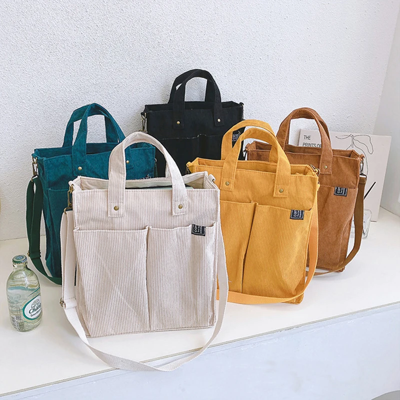Hylhexyr Ladies Corduroy Shoulder Bags Women Tote Bag With Zipper Large Solid Color Student Schoolbag Square Handbag
Hylhexyr Ladies Corduroy Shoulder Bags Women Tote Bag With Zipper Large Solid Color Student Schoolbag Square Handbag