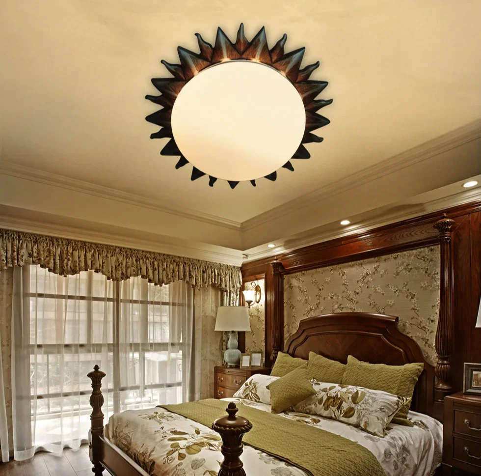 GHJUYIOL European style balcony, hallway, children's room, bedroom, cozy American retro ceiling light
GHJUYIOL European style balcony, hallway, children's room, bedroom, cozy American retro ceiling light