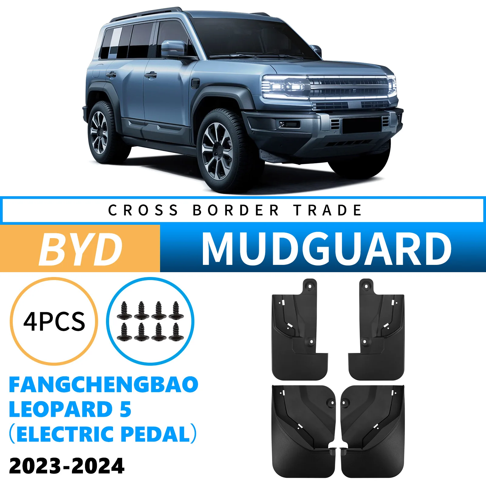 Front Rear Mudguards Mud Fenders For BYD Leopard 5 2023 2024 2025 4pcs Exterior Mud Flaps Tire Fenders Mud Guards Splash Guards
Front Rear Mudguards Mud Fenders For BYD Leopard 5 2023 2024 2025 4pcs Exterior Mud Flaps Tire Fenders Mud Guards Splash Guards