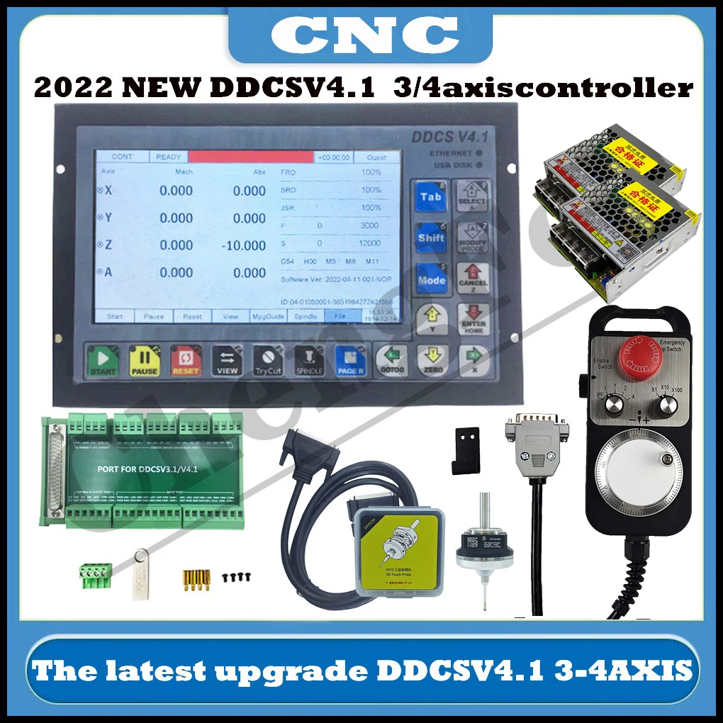 The CNC latest DDCSV3.1 upgrade DDCS V4.1 3/4 axis independent offline machine tool engraving and milling CNC motion controller
The CNC latest DDCSV3.1 upgrade DDCS V4.1 3/4 axis independent offline machine tool engraving and milling CNC motion controller