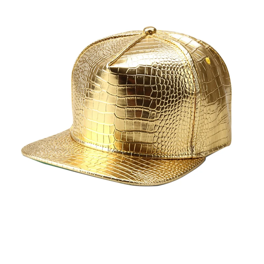New Unisex Baseball Caps Pu Gold Snapback Adjustable Flat Brim Hat For Men Women Hip Tennis Runners 27X18X11Cm
New Unisex Baseball Caps Pu Gold Snapback Adjustable Flat Brim Hat For Men Women Hip Tennis Runners 27X18X11Cm