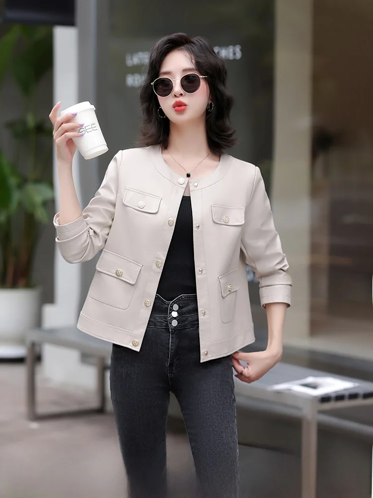 Ning Genuine Leather Jacket Women's Short Korean Style Outerwear 2025 Spring Autumn Small Fragrance Style Slimming Shee...
Ning Genuine Leather Jacket Women's Short Korean Style Outerwear 2025 Spring Autumn Small Fragrance Style Slimming Shee...