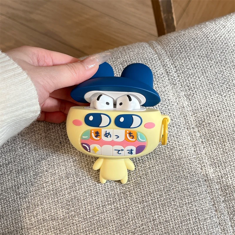Cute Cartoon Silicone Earphone Case For AirPods Pro 3 2 For AirPods 4 3 2 1 Kawaii Hat Character Protective Cover Keychain Bag
Cute Cartoon Silicone Earphone Case For AirPods Pro 3 2 For AirPods 4 3 2 1 Kawaii Hat Character Protective Cover Keychain Bag