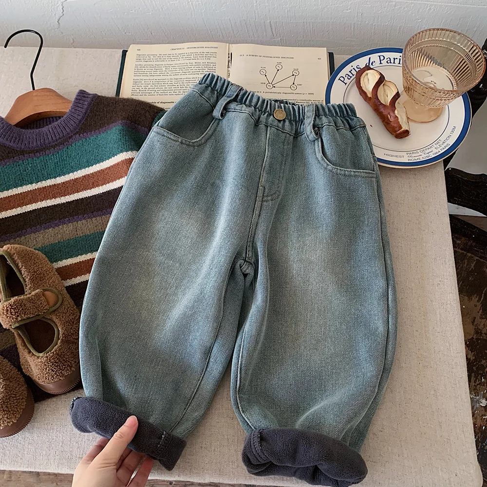 UNITIM Children's Winter Clothes Thick Warm Kids Baby Boy Jeans Solid Versatile Casual Toddler Boy Trouser Little 3-8Y Boy Pant
UNITIM Children's Winter Clothes Thick Warm Kids Baby Boy Jeans Solid Versatile Casual Toddler Boy Trouser Little 3-8Y Boy Pant