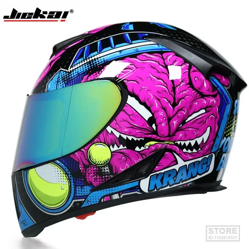 Men's and Women's Full Face Double Lens Personality Seasons Run Motorcycle Riding Helmet Safety
Men's and Women's Full Face Double Lens Personality Seasons Run Motorcycle Riding Helmet Safety