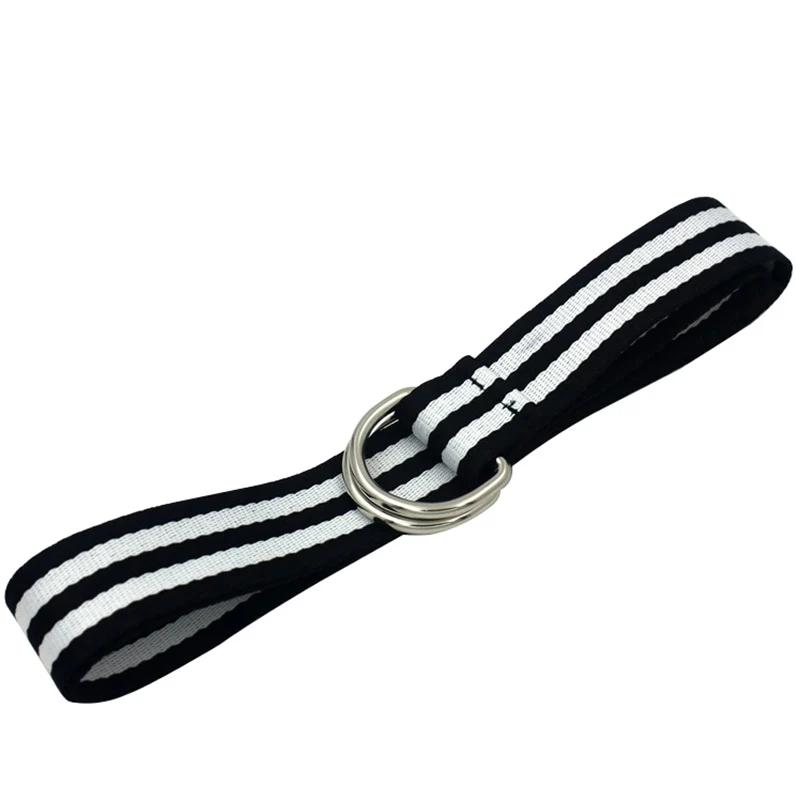 Fashion Unisex Belt Stripe Canvas Double Buckle Men Belt Sport Casual Pants Versatile Women Belt Youth Students Training Belts
Fashion Unisex Belt Stripe Canvas Double Buckle Men Belt Sport Casual Pants Versatile Women Belt Youth Students Training Belts