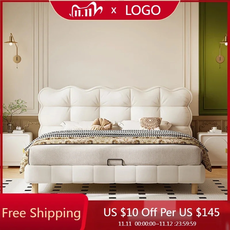 Portable Sleeping Bed Princess Beauty Design Multifunctional Bed Double Bedroom King Size Castle Camas De Casal Salon Furniture
Portable Sleeping Bed Princess Beauty Design Multifunctional Bed Double Bedroom King Size Castle Camas De Casal Salon Furniture