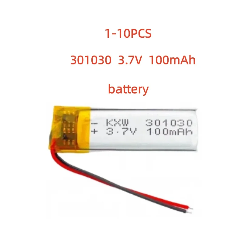 1-10PCS 301030 3.7V 100mAh Small Size Lipo Rechargeable Battery Lithium Polymer For MP3 Bluetooth MID headset headphone video p
1-10PCS 301030 3.7V 100mAh Small Size Lipo Rechargeable Battery Lithium Polymer For MP3 Bluetooth MID headset headphone video p