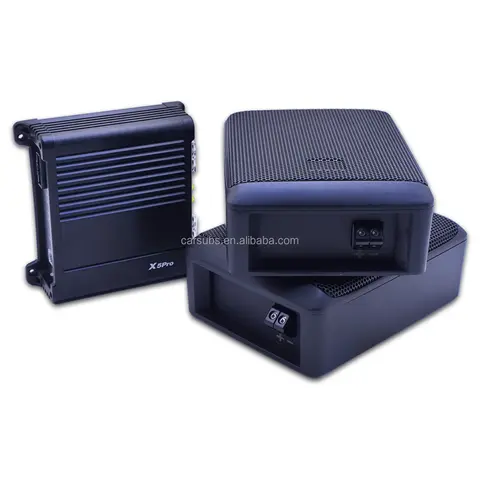 Qualità del suono Auto sotto il sedile Subwoofer sottile Subs passivi con RMS 500W Pure Car Sub Bass Amplificatore attivo Classe D