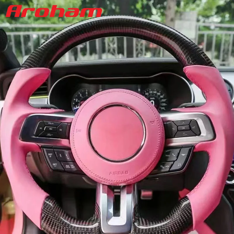Aroham руль из углеродного волокна, кожа, можно настроить для Ford Mustang 2015 2016 2017 2018 2019 2020 2021 2022
Aroham руль из углеродного волокна, кожа, можно настроить для Ford Mustang 2015 2016 2017 2018 2019 2020 2021 2022