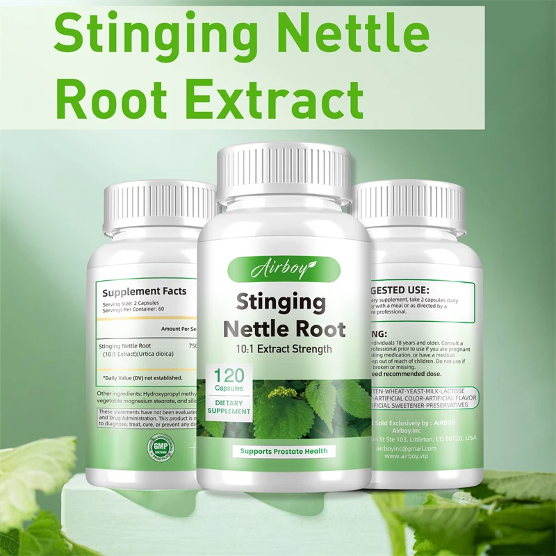Stinging Nettle Root Capsules - Supports Prostate and Urinary System Health, Promotes Urine Flow, and Relieves Urinary Frequency
Stinging Nettle Root Capsules - Supports Prostate and Urinary System Health, Promotes Urine Flow, and Relieves Urinary Frequency