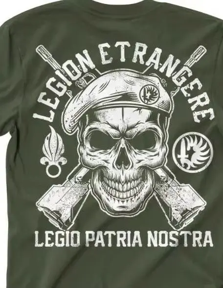 Legio Patria Nostra Legion Etrangere Skull Men T-Shirt French Foreign Legion Shirt Short Sleeve Casual Cotton O-Neck Clothing
Legio Patria Nostra Legion Etrangere Skull Men T-Shirt French Foreign Legion Shirt Short Sleeve Casual Cotton O-Neck Clothing