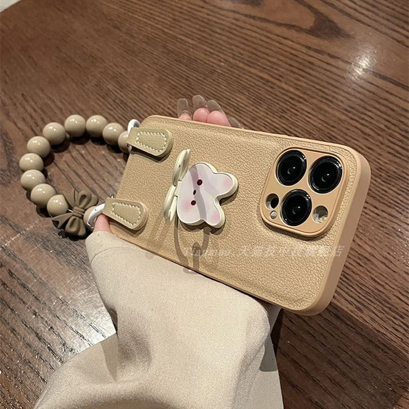 Leather Brown Bunny Holder Tote Chain for Apple 16 pro case iPhone 15 pro max 14 pro xs xr niche Barnes & Noble style
Leather Brown Bunny Holder Tote Chain for Apple 16 pro case iPhone 15 pro max 14 pro xs xr niche Barnes & Noble style
