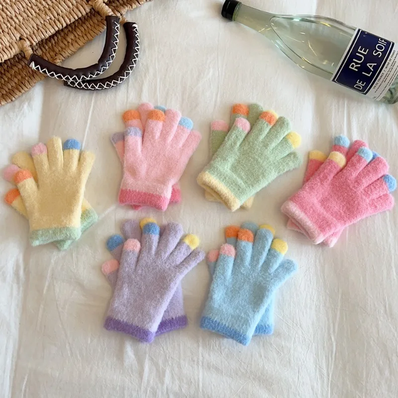 1 пара милых модных детских перчаток для мальчиков и девочек, теплые уличные детские перчатки для игр на снегу, вязаные акриловые перчатки ярких цветов
1 пара милых модных детских перчаток для мальчиков и девочек, теплые уличные детские перчатки для игр на снегу, вязаные акриловые перчатки ярких цветов