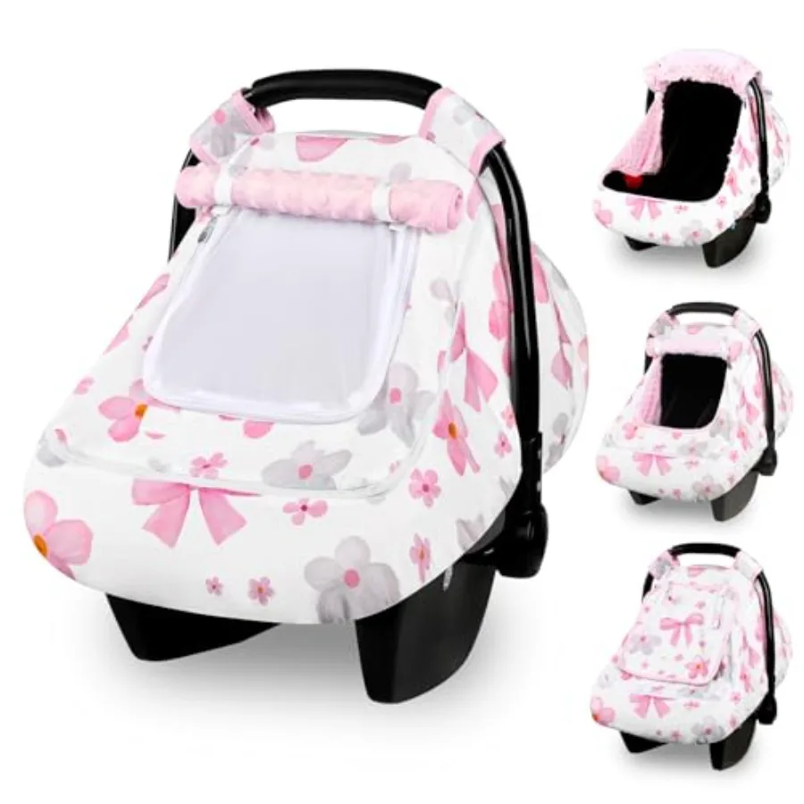 Hooyax Baby Car Seat Cover with Dual Zipper, Extra Large Mesh Window Carseat Canopy, All-Season Weather Protection for Infant C
Hooyax Baby Car Seat Cover with Dual Zipper, Extra Large Mesh Window Carseat Canopy, All-Season Weather Protection for Infant C