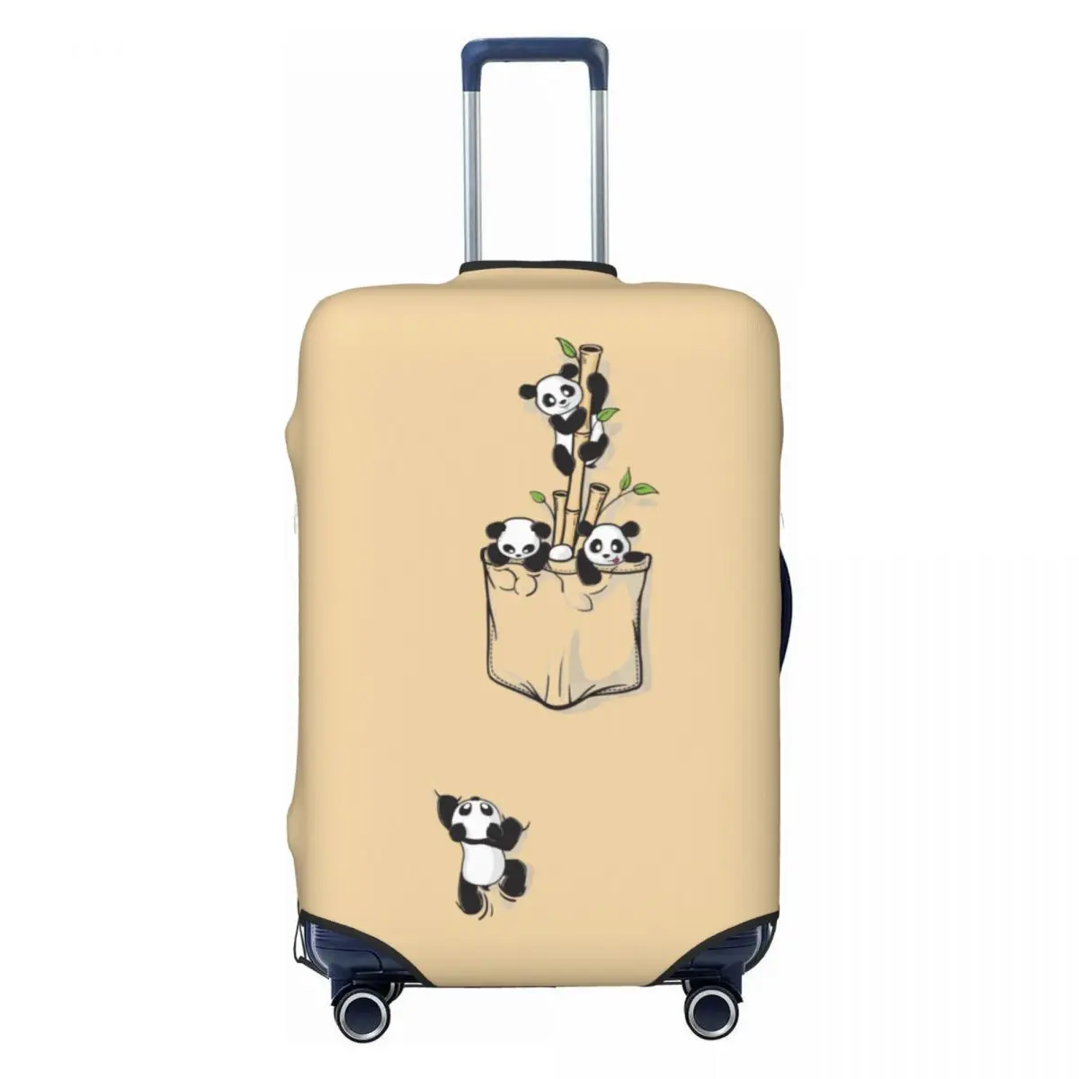 Custom Cute Pocket Pandas Luggage Cover Protector Cute Panda Lovers Travel Suitcase Covers for 18-32 Inch
Custom Cute Pocket Pandas Luggage Cover Protector Cute Panda Lovers Travel Suitcase Covers for 18-32 Inch