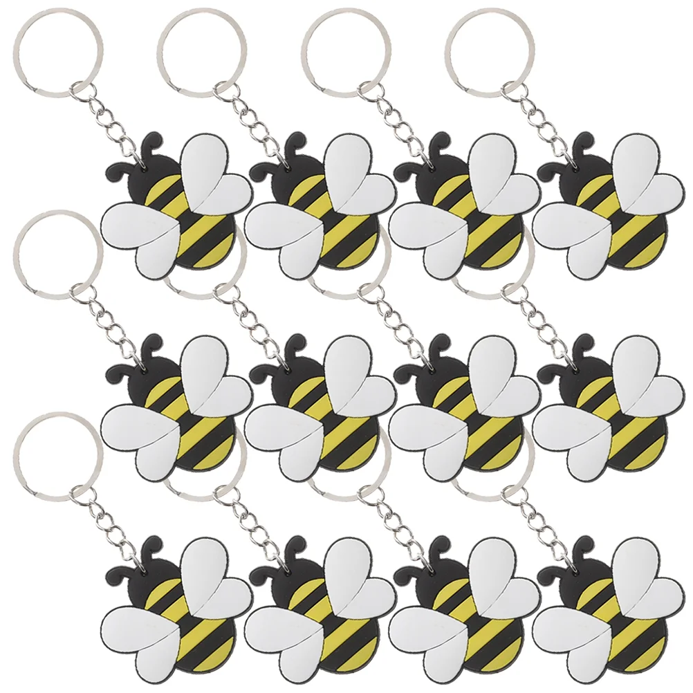12 Pcs Cartoon Bee Keychain Novelty Keyring Metal Hanging Decor Adorable PVC Bee Shaped Keyring Car Bag Phone Decoration
12 Pcs Cartoon Bee Keychain Novelty Keyring Metal Hanging Decor Adorable PVC Bee Shaped Keyring Car Bag Phone Decoration