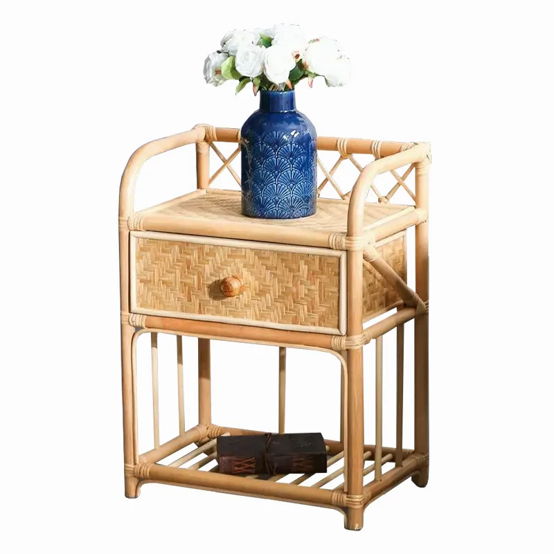 Bamboo bedside table natural rattan silent wind storage rack small side cabinet B & B hotel small
Bamboo bedside table natural rattan silent wind storage rack small side cabinet B & B hotel small