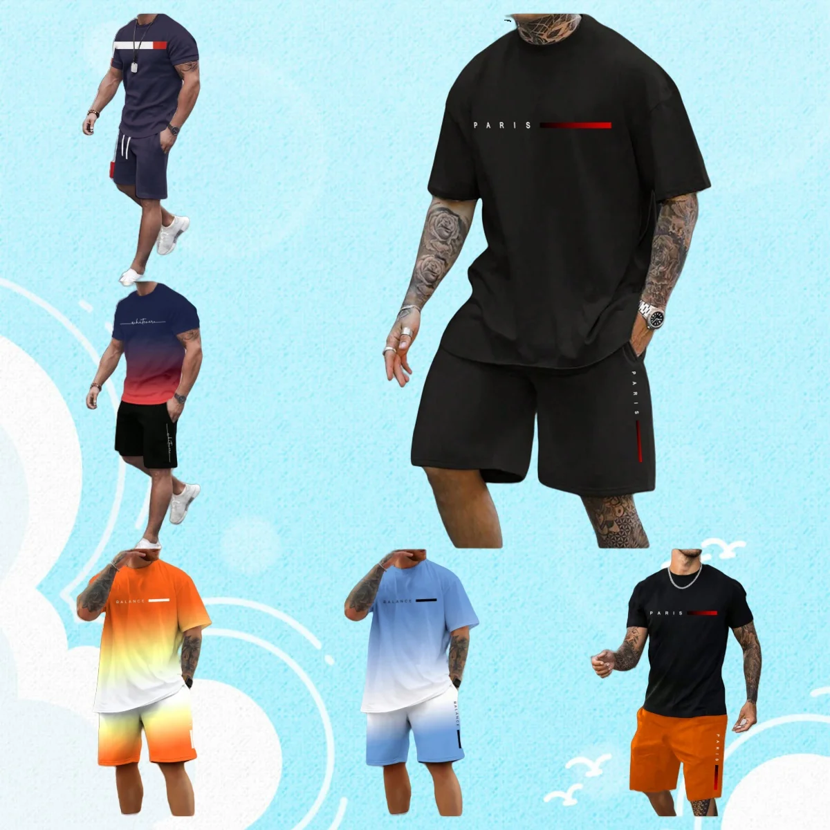 Лидер продаж, новинка лета 2025 года, свободная короткая крутая футболка с рукавами для мужчин, повседневный спортивный быстросохнущий комплект, модный одинаковый комплект
Лидер продаж, новинка лета 2025 года, свободная короткая крутая футболка с рукавами для мужчин, повседневный спортивный быстросохнущий комплект, модный одинаковый комплект