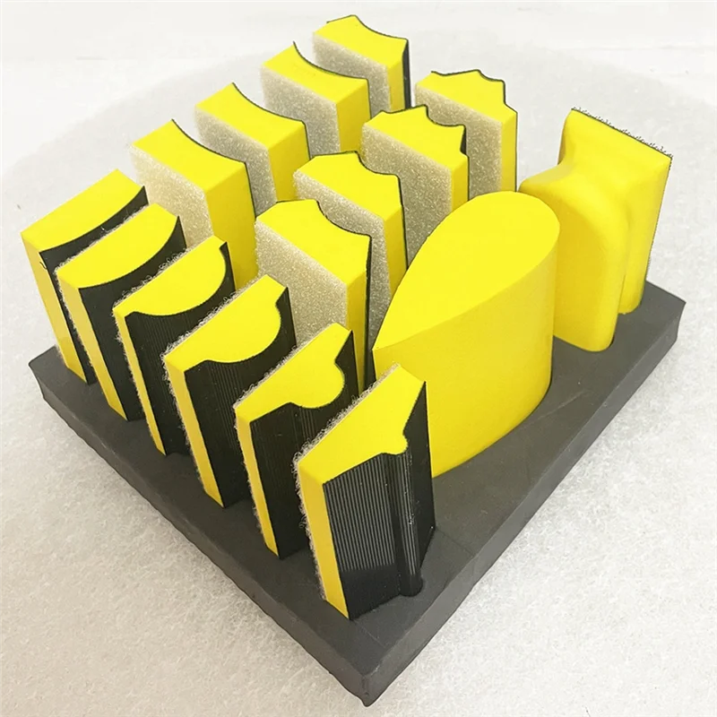 ABUH-16-Piece Multi-Purpose Polishing Block Set For Pneumatic Orbital Sander - Ideal For Wood, Furniture, And Auto Painting
ABUH-16-Piece Multi-Purpose Polishing Block Set For Pneumatic Orbital Sander - Ideal For Wood, Furniture, And Auto Painting